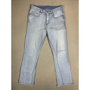 Diesel Jeans Mens 31x32 Light Blue Wash Bootcut Mid‎ Rise Regular Fit Denim